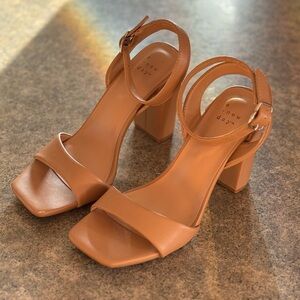 a new day Tan Block Heel Sandals